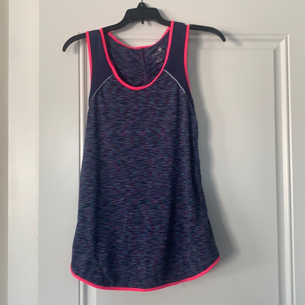 Tangerine athletic tank top